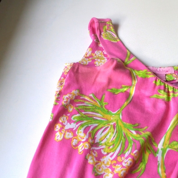 Lilly Pultizer Dress Pink Silk  XS - Picture 10 of 10